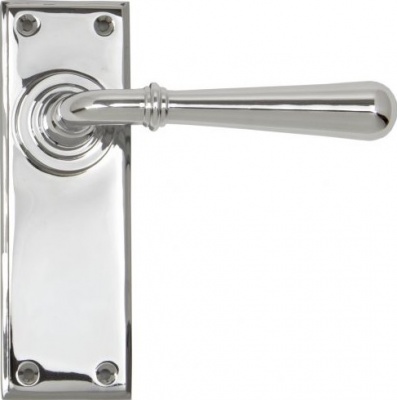 Newbury Lever Door Handle on Various Backplates